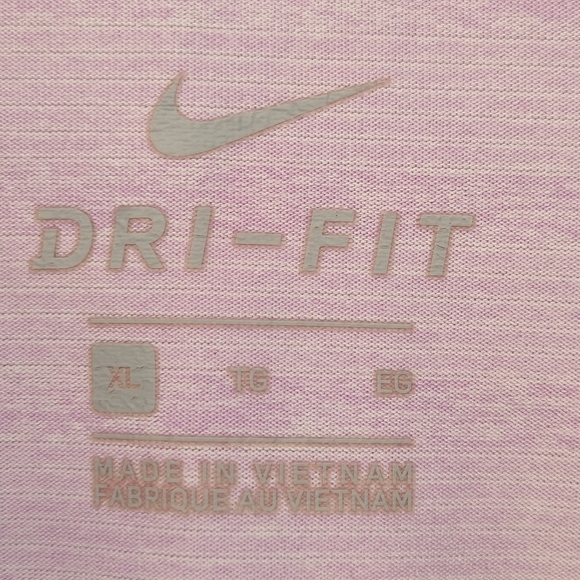 Men's Nike Dri-FIT polo shirt XXL short  sleeve light purple Dri-Fit golf shirt - Picture 4 of 6